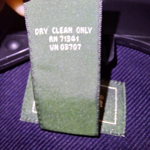 An LL Bean womens large petite wool coat with bone style catches with a hood. - Picture 3 of 6